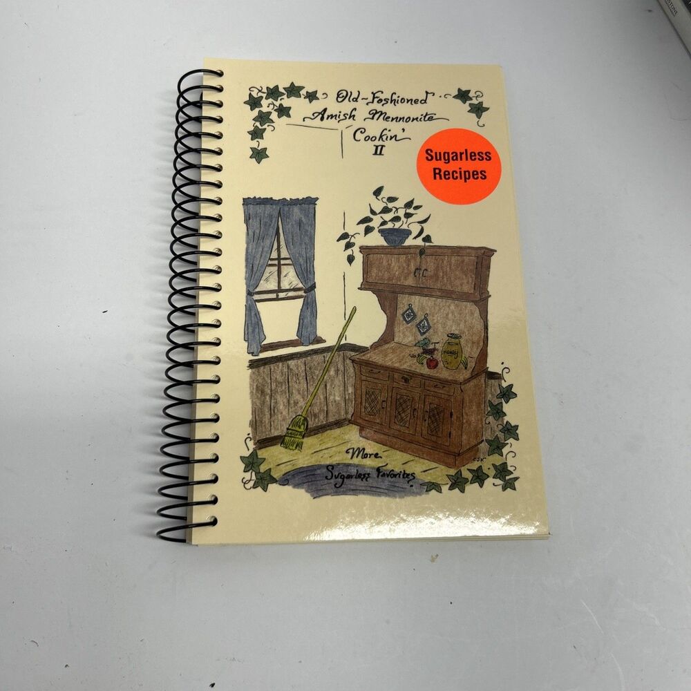 Vintage Old-Fashioned Amish Mennonite Cookin II Sugarless Recipes Susie